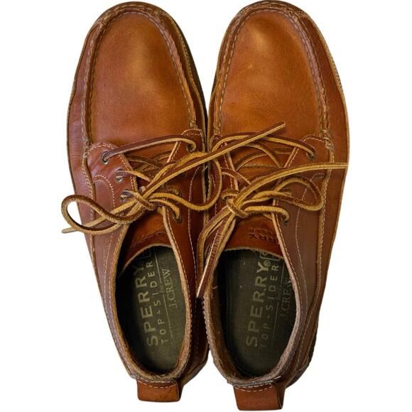 J. Crew Chukka Topsider Sperry Boots (Leather Uppers) Men’s Size 9 - Picture 6 of 7